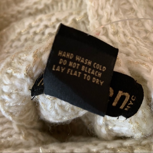 Madden Ivory Cowl Neck Poncho Sweater NWT - Picture 8 of 9